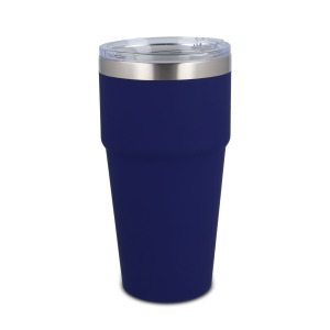 T-ceramiczny kubek do samochodu o miękkim dotyku 500ml Ciemnoniebieski