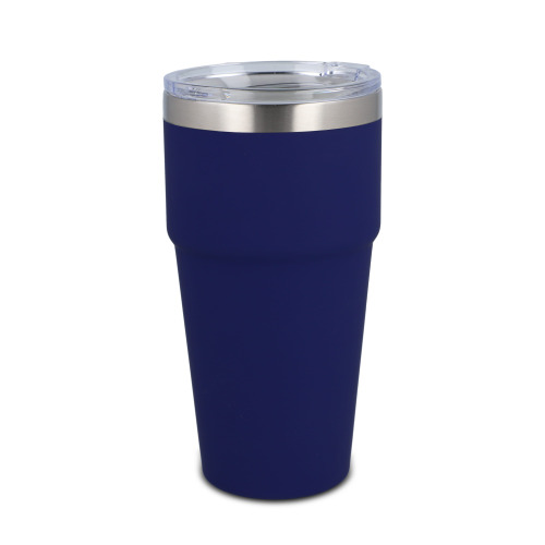 T-ceramiczny kubek do samochodu o miękkim dotyku 500ml Ciemnoniebieski LT98729-N0010 
