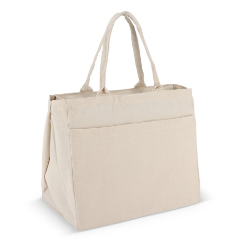Torba bawełniana z zamkiem błyskawicznym OEKO-TEX® 39 x 24 x 34 cm 320 g/m² Ecru LT95387-N0054 (5)