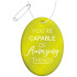 RFX™ reflective owalna odblaskowa zawieszka z TPU Neonowy żółty 1PR10313 (1) thumbnail