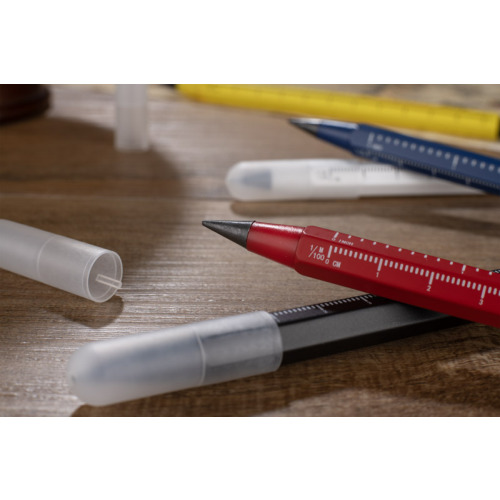 Ołówek wieczny z miarką DRAWI Czerwony 19834-04 (3)