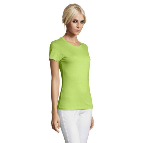 REGENT Damski T-Shirt 150g Apple Green S01825-AG-L (2)