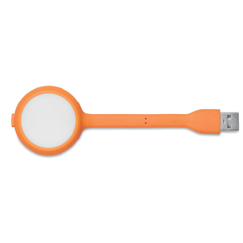Lampka LED i rozdzielacz usb w Pomarańczowy MO8670-10 