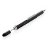 Długopis wielofunkcyjny, poziomica, śrubokręt, touch pen czarny V1996-03 (1) thumbnail