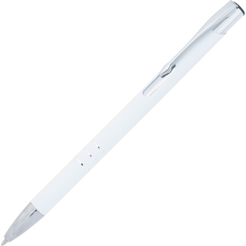 Długopis metalowy soft touch NEW JERSEY Biały 055506 (1)