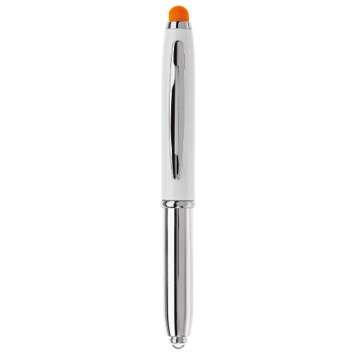 Długopis Stylus Shine+rysik Biały / pomarańczowy LT87794-N0126 (3)