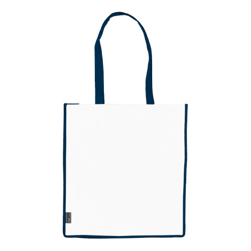 Torba non-woven 75g/m² Biały / ciemnoniebieski LT91479-N0110 (1)