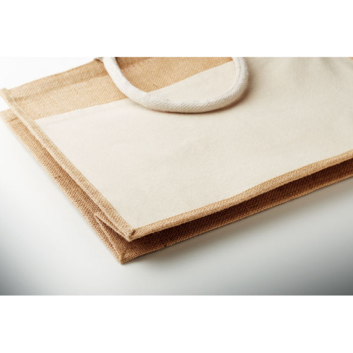 Jutowa torba na zakupy Bezowy MO2858-13 (5)
