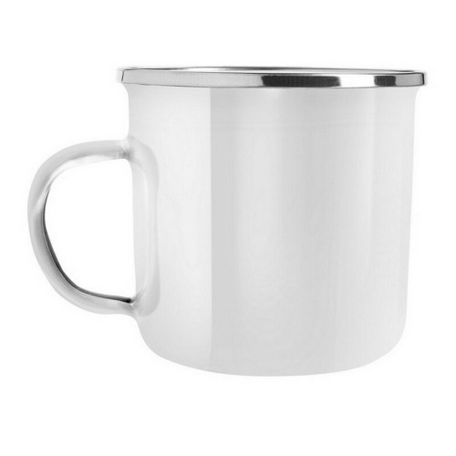 Emaliowany kubek 360 ml | Sandra Biały V0800/W-02 (3)