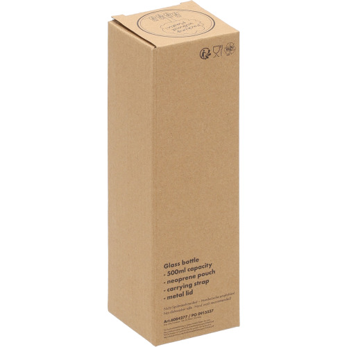 Butelka szklana KLAGENFURT 500 ml Czerwony 084205 (9)