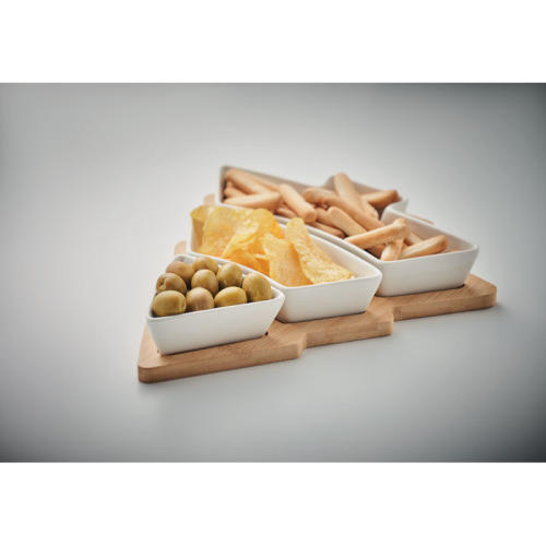 Taca w kształcie choinki Biały CX1502-06 (6)