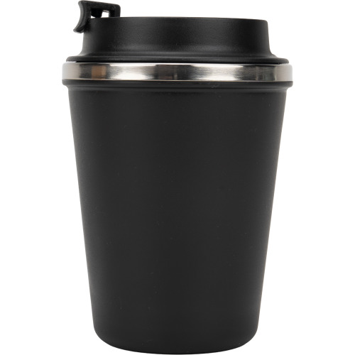 Kubek termiczny 350 ml z powłoką z recyklingu METODY Czarny 8496203 (4)