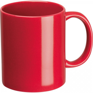Kubek ceramiczny 300 ml DEREK Czerwony