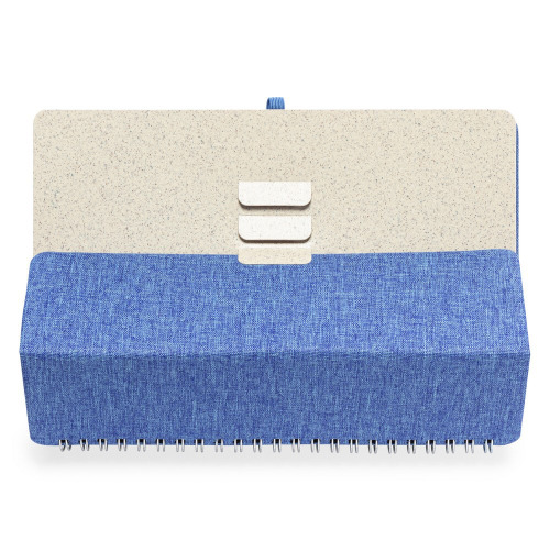 Notatnik RPET ok. A5, stojak na telefon, stojak na tablet Niebieski V0594-11 (6)