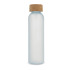 Matowa szklana butelka z recyklingu z korkiem 500ml Ecru / biały LT98880-N5401 (1) thumbnail