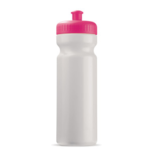 Bidon Sportowy Classic 750ml Biały / różowy