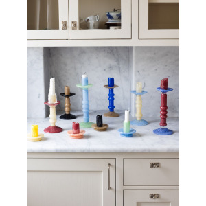 Świecznik LARA XS, czarny/beżowy