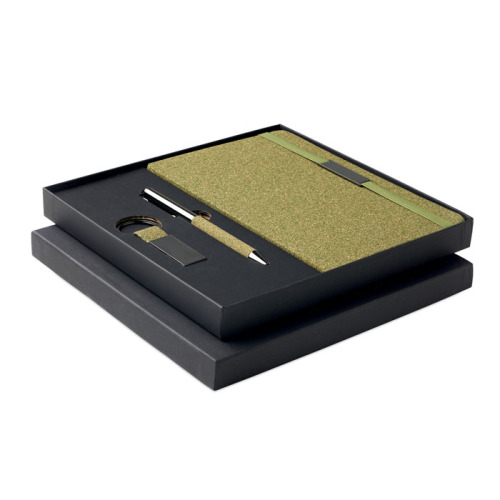 3-częściowy zestaw upominkowy Zielony MO2633-09 