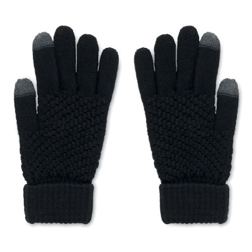 Rękawiczki dotykowe RPET czarny MO6667-03 (1)
