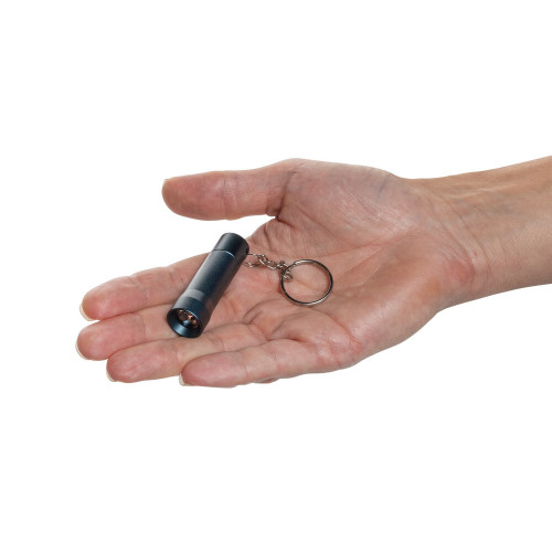 Brelok do kluczy z aluminium z recyklingu, latarka Flash Niebieski P514.0405 (3)