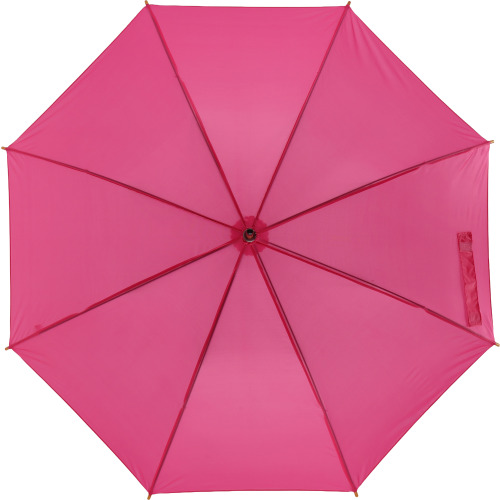 Parasol automatyczny drewniany Ø105 cm NANCY Różowy 513111 (2)
