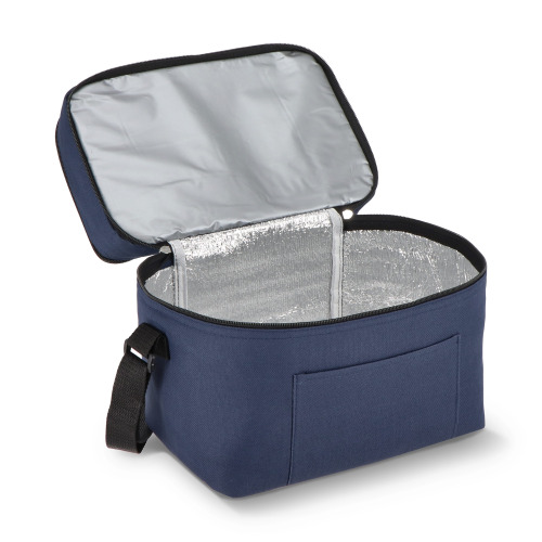 R-PET 600D Dwukomorowa torba chłodząca 30 x 20 x 24 cm 12L Ciemnoniebieski LT95393-N0010 (3)