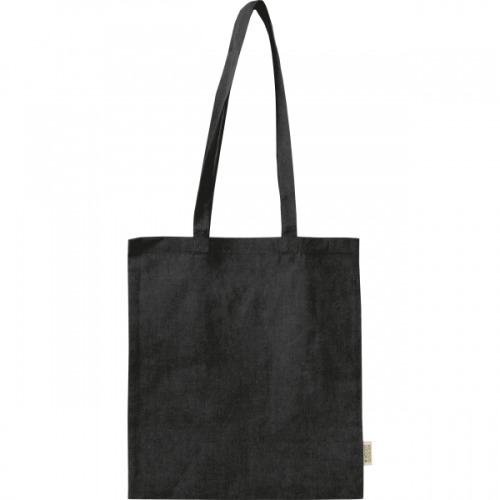 Torba bawełniana z długimi uszami 180g/m2 z materiałów z recyklingu GLEN Czarny 6469803 (2)