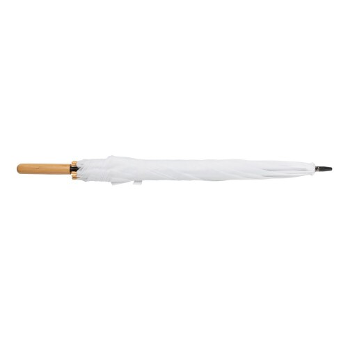 Bambusowy parasol automatyczny 23" Impact AWARE rPET biały P850.653 (2)