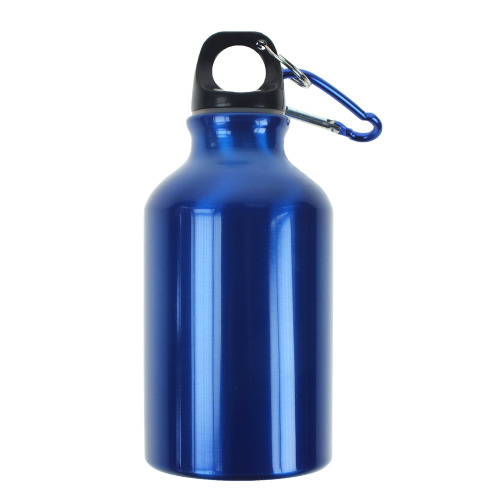Bidon, butelka sportowa 300 ml z karabińczykiem Niebieski V9805-11 (3)