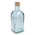 Butelka na wodę InSideOut Square z recyklingowanego szkła ReuuZ z korkiem 500 ml Transparentny LT57015-N0004  thumbnail
