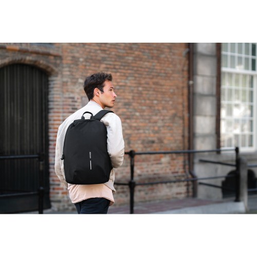 Bobby Soft, plecak na laptopa 15,6", chroniący przed kieszonkowcami, wykonany z RPET brązowy V0998-16 (15)