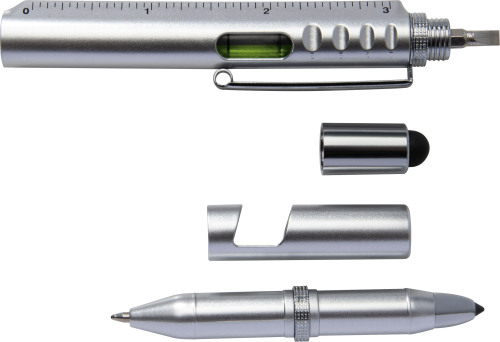 Długopis plastikowy 8w1 YORK szary 087507 (5)