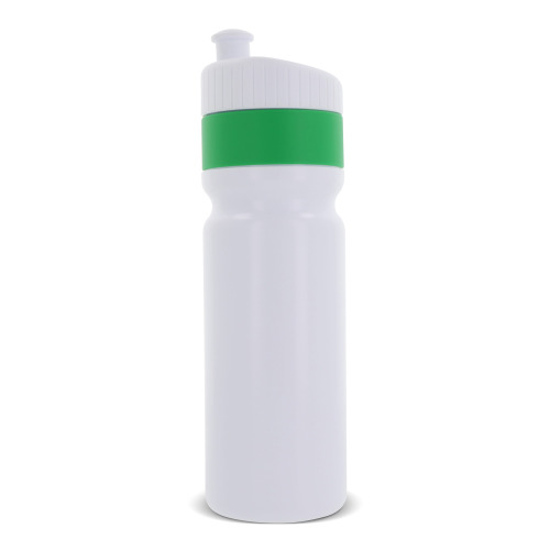 Bidon sportowy z obwódką  750ml Biały / zielony LT98786-N0131 