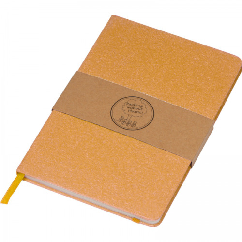 Notatnik A5 w kropki z papieru z recyklingu AGNESE Brązowy 2179901 (6)