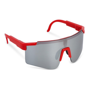 Sportowe okulary przeciwsłoneczne Tom R-PC z lustrzanymi soczewkami UV400 Czerwony