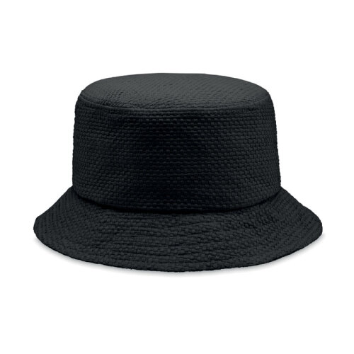 Papierowy kapelusz słomkowy Czarny MO2267-03 