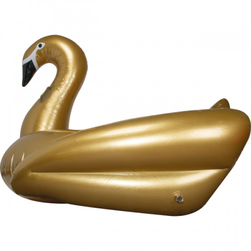 Dmuchany materac - łabędź RYAN Złoty 5525498 (4)