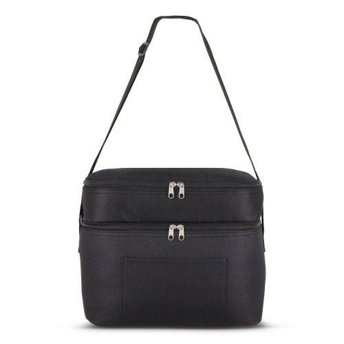 R-PET 600D Dwukomorowa torba chłodząca 30 x 20 x 24 cm 12L Czarny LT95393-N0002 (3)