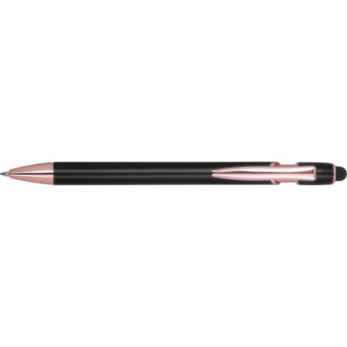 Długopis aluminiowy z recyklingu żelowy touch pen BELO HORIZONTE Czarny 528103 (2)