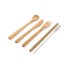 Zestaw sztućców bambusowych wielokrotnego użytku, 4 el. biały P269.539 (4) thumbnail
