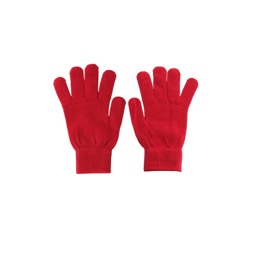 Zestaw zimowy, czapka i rękawiczki czerwony V7156-05 (2)