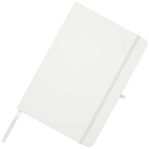 Teak notatnik A5 z twardą okładką z materiałów z recyklingu i stronami w linie Biały 10601301 (5)