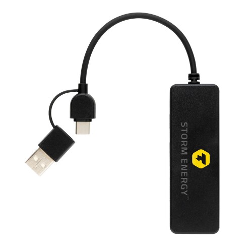 Hub USB 2.0 z USB C RABS black P308.261 (5)
