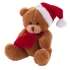 Nathan Brown, pluszowy miś świąteczny brązowo-czerwony HE261-56 (1) thumbnail