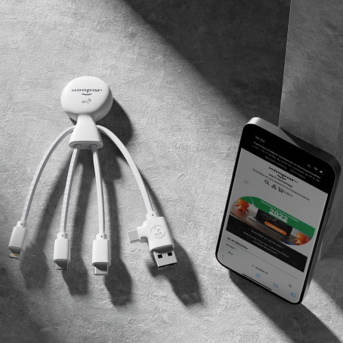 2099 | Xoopar Mr. Bio Smart Charging cable with NFC Biały LT41008-N0001 (6)