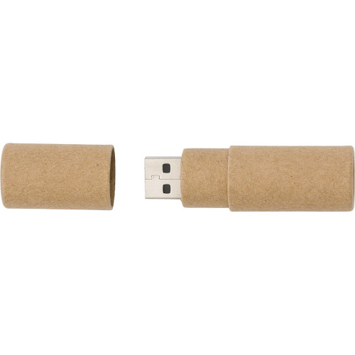 Tekturowa pamięć USB 16 GB Brązowy V0328-16 (1)