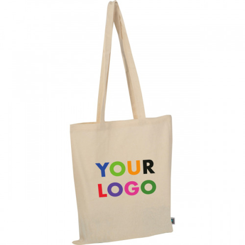 Torba bawełniana z długimi uszami 140g/m2 LETIZIA Beżowy 6452113 (3)