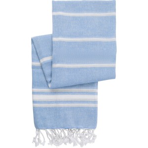 Bawełniany ręcznik hammam błękitny