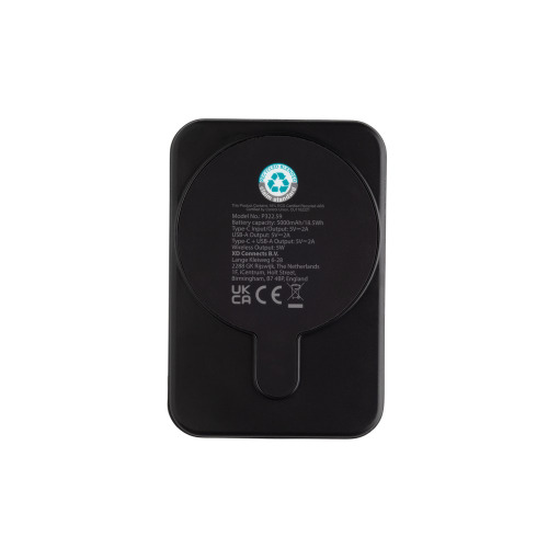 Magnetyczny bezprzewodowy power bank 5000 mAh, 5W Stellar Czarny P322.5901 (2)
