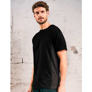 Koszulka Unisex Klasyczna z Bocznymi Wstawkami - Navy & Charcoal (Solid)